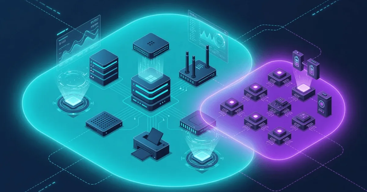 Matrix showing SNMP versus IPMI coverage across OS metrics, hardware sensors, and remote power control