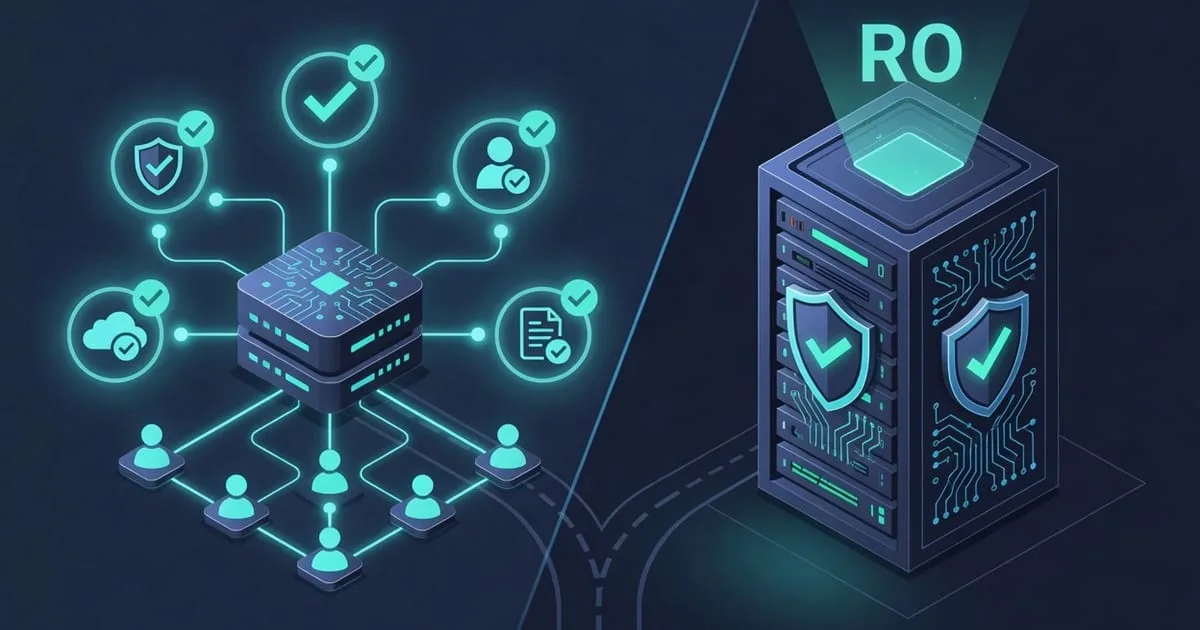 Checklist-style diagram of SNMP security best practices: random community, firewalled UDP 161, allowlisted OID view, read-only access, and SNMPv3